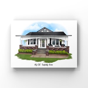 Personalized Home Portrait from photo *DIGITAL DOWNLOAD*