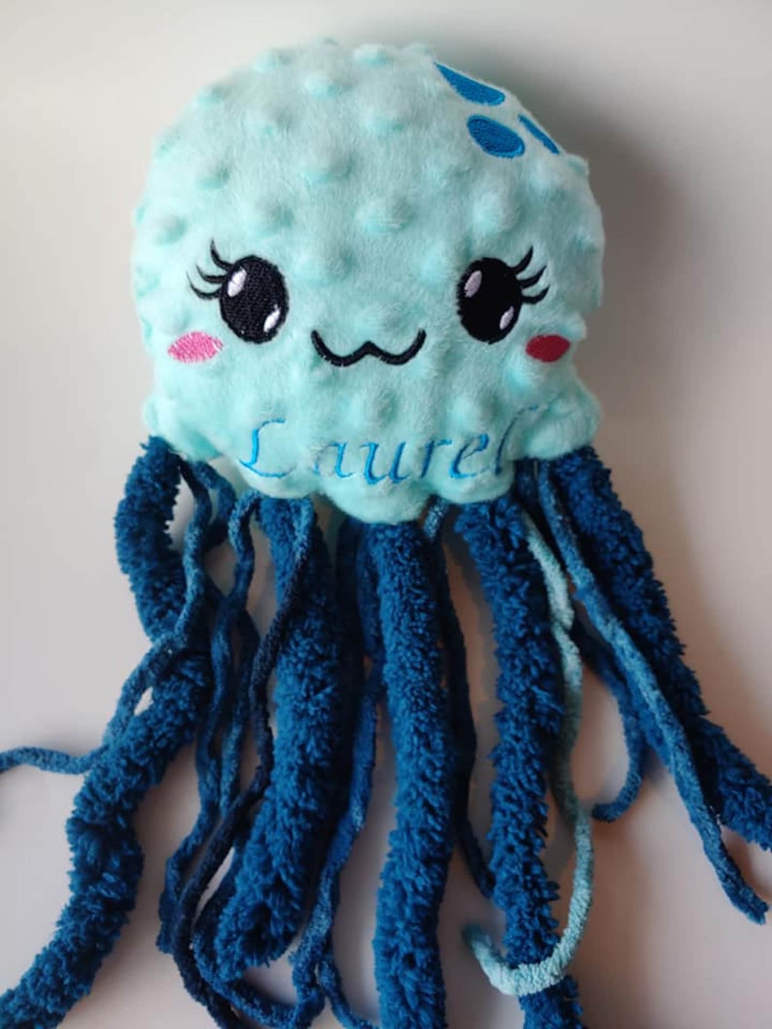 Jellyfish Stuffie Jellyfish Plush Minky Personalized Etsy