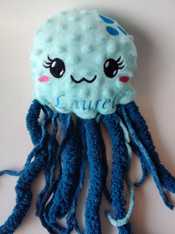 Jellyfish Stuffie Jellyfish Plush Minky Personalized Etsy