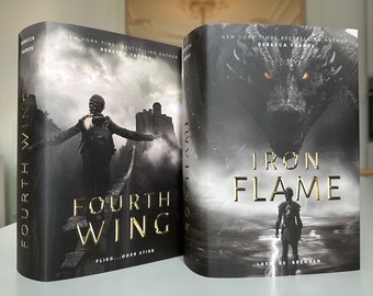 Alternative dust jacket for Fourth Wing and Iron Flame