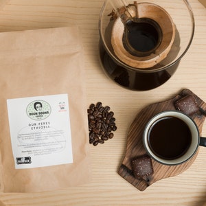 SEATTLE&#39;S FINEST - ETHIOPIAN -Exceptional Arabica coffee - Organic Dur Feres Coffee - Boon Boona Coffee- Blue berries- Coffee Bag 12oz