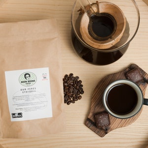 SEATTLE'S FINEST ETHIOPIAN Exceptional Arabica coffee Organic Dur Feres Coffee Boon Boona Coffee Blue berries Coffee Bag 12oz image 1