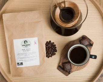 SEATTLE'S FINEST - ETHIOPIAN -Exceptional Arabica coffee - Organic Dur Feres Coffee - Boon Boona Coffee- Blue berries- Coffee Bag 12oz