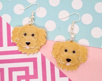 labradoodle earrings
