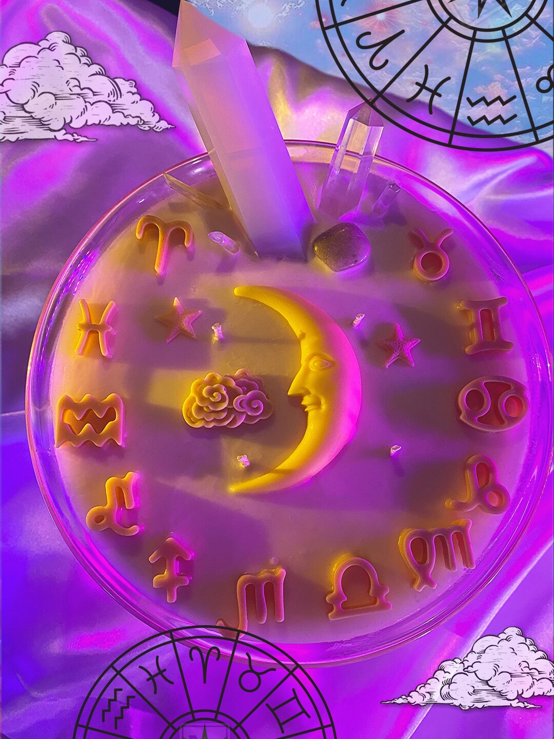 As Above so Below Candle huge 2lb Soy & Bees Wax Candle, Sunrise