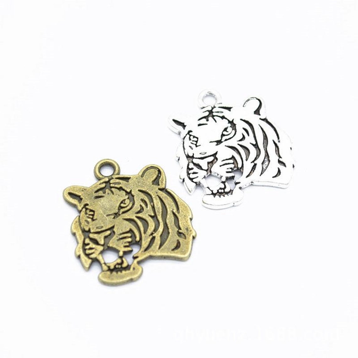 20pcs Tiger Charms Antik Silber Ton/Bronze Tiger Anhänger für Etsy