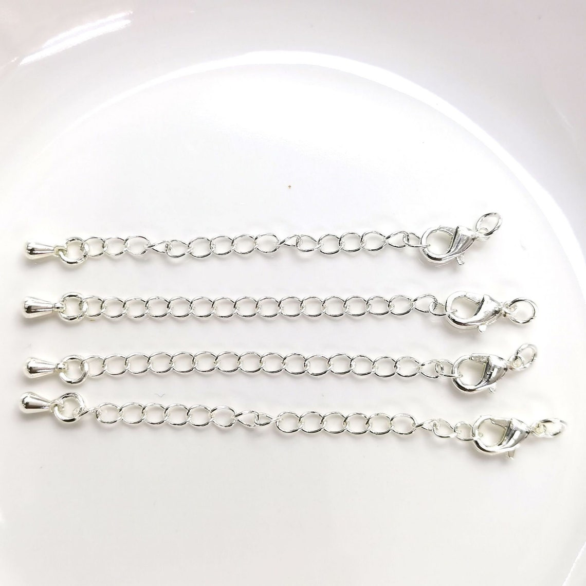 10pcs Extender Chains Lobster Claw Clasps with Extender Chain Etsy