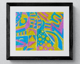 Pansexual Wall Art, Pansexual Decor, Pansexual Pride, Pansexual Art, Lgbtq Art, Queer Art, Gay Art, Queer Owned Shops, Queer Art Print