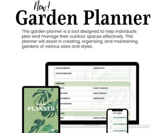 Garden Planner PDF Digital Printable Garden Planner Year Round Seed Plant Fertilizer Homestead Garden Layout Planner Garden Planner