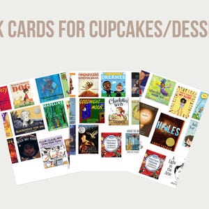 Storybook Cupcake/Dessert Toppers Digital Download Favorite Books Shower Storybook Birthday or Shower PDF Toppers