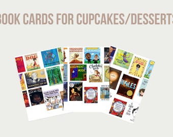 Storybook Cupcake/Dessert Toppers Digital Download Favorite Books Shower Storybook Birthday or Shower PDF Toppers