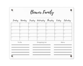 Customized Wall Calendar 20 x 16 Personalized Wall Family College Student Office Calendar Organizing Monthly Acrylic Wall Calendar