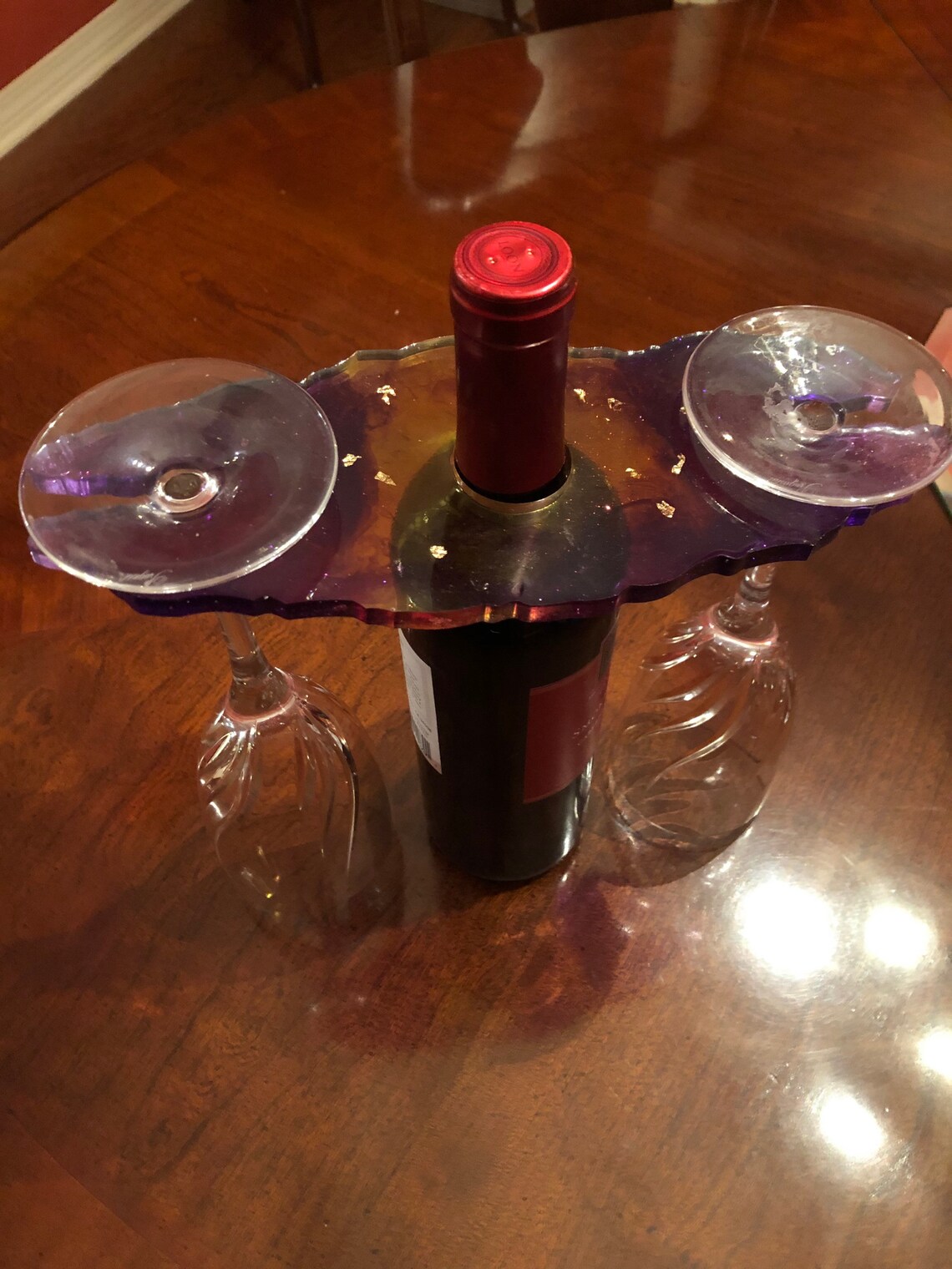 Resin Wine Glass Caddy Etsy
