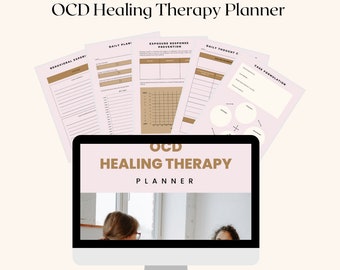 OCD Digital Healing Therapy Planner Digital Download PDF Daily Planner Reflection Journal Relaxation Meditation Planner