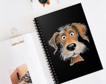 Dog Lover Notebook Fun Dogs Mom Gift Spiral Notebook - Ruled Line Mom Dad Gift Christmas Birthday