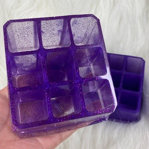 Almacenamiento de lápiz labial / Almacenamiento de bálsamo labial Hecho a mano Lápiz labial de resina / Contenedor de bálsamo labial / Regalo de dormitorio universitario