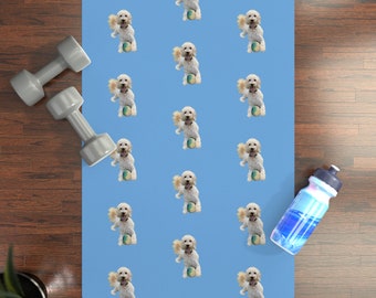 Customized Rubber Yoga Mat Pet Dog Cat Picture Exercise Yoga Mat 24” x 68”
