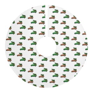 Vintage Truck Christmas Tree Skirts Fun Antique Truck Lover Gift Mom Dad Gift Tree Skirt
