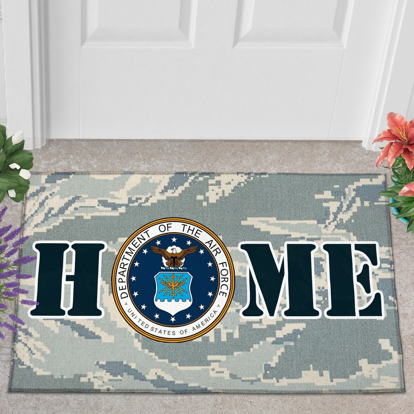 US Air Force Doormats Veteran Doormat Mat Veteran Gift Etsy