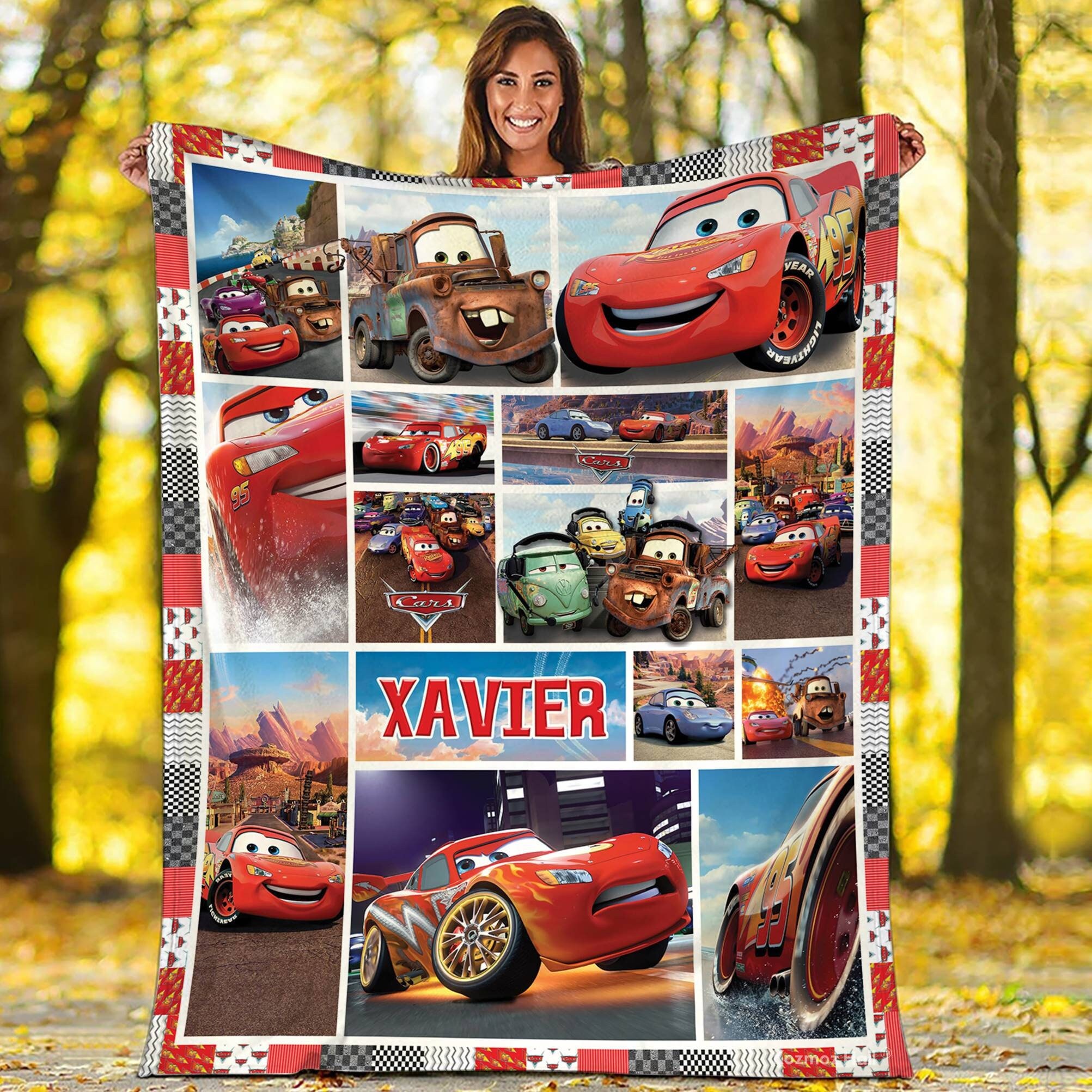 Personalized Cars Movies Blanket Lightning Mcqueen Blanket - Etsy