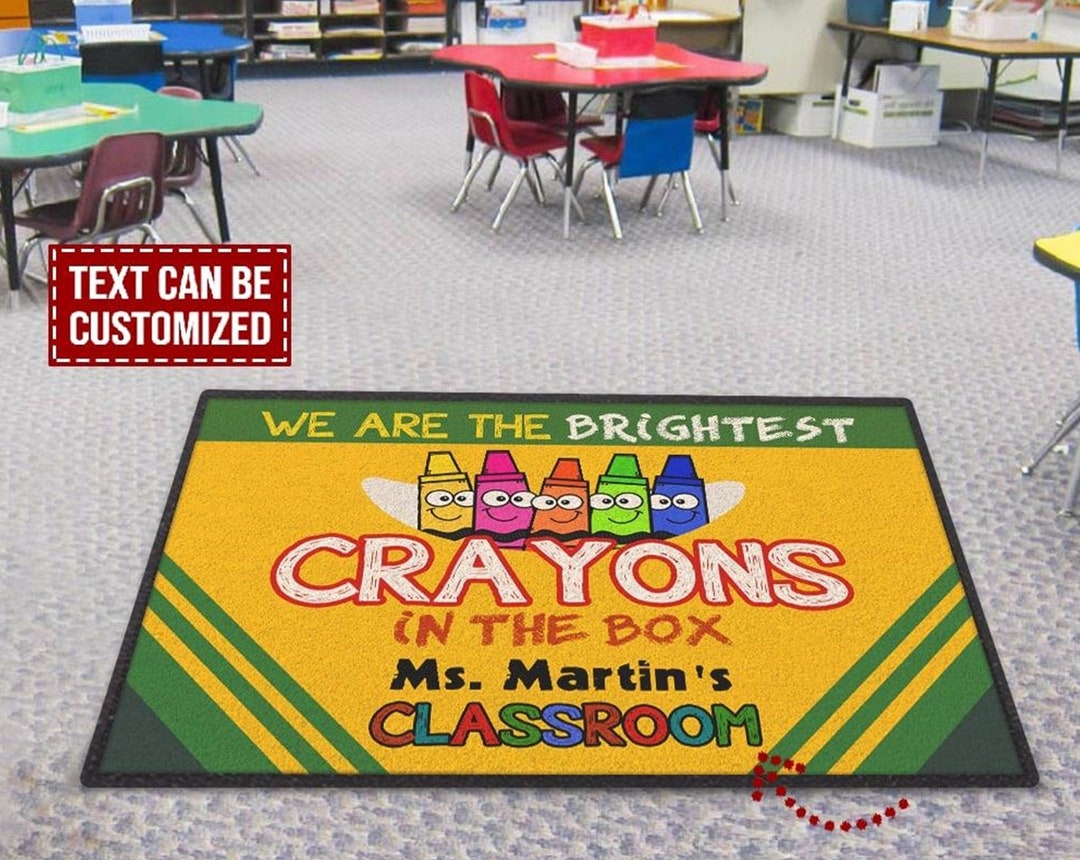 Personalized Teacher Doormat Gift We Are the Brightest Doormat Etsy