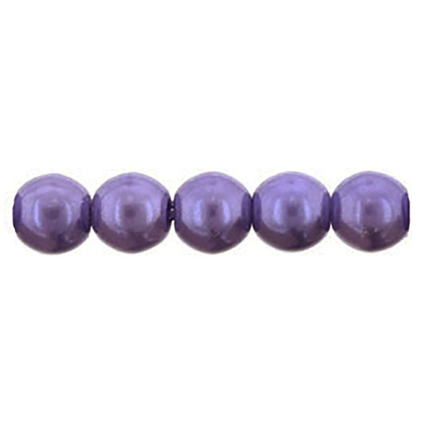 Czech glass 4mm round purple wisteria faux pearls, wisteria pearls, purple pearls, imitation pearls, jewelry making, supplies