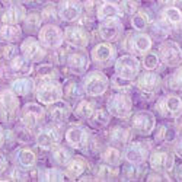 11/0 TOHO seed beads foxglove rainbow AB seed beads, lilac seed beads 477D, light purple seed beads, lilac seed beads, rainbow, AB
