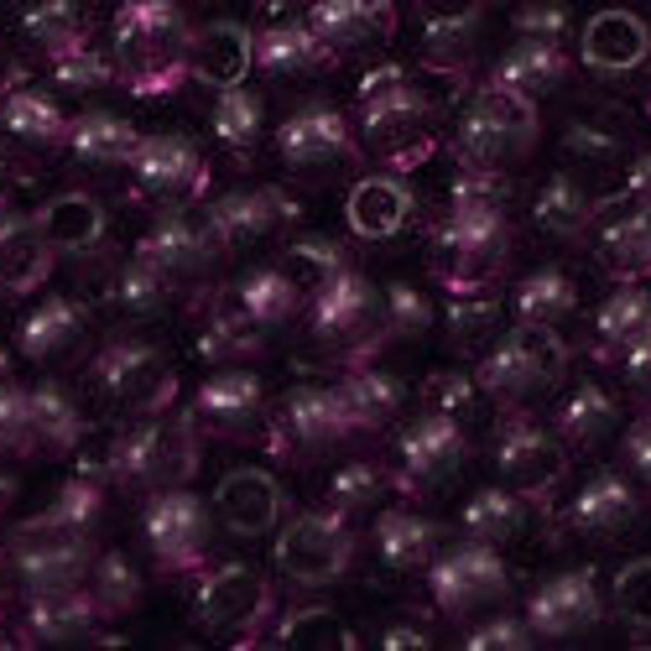 11/0 TOHO amethyst dark purple seed beads, dark purple transparent seed beads 6B, purple seed beads, amethyst seed beads, dark purple beads