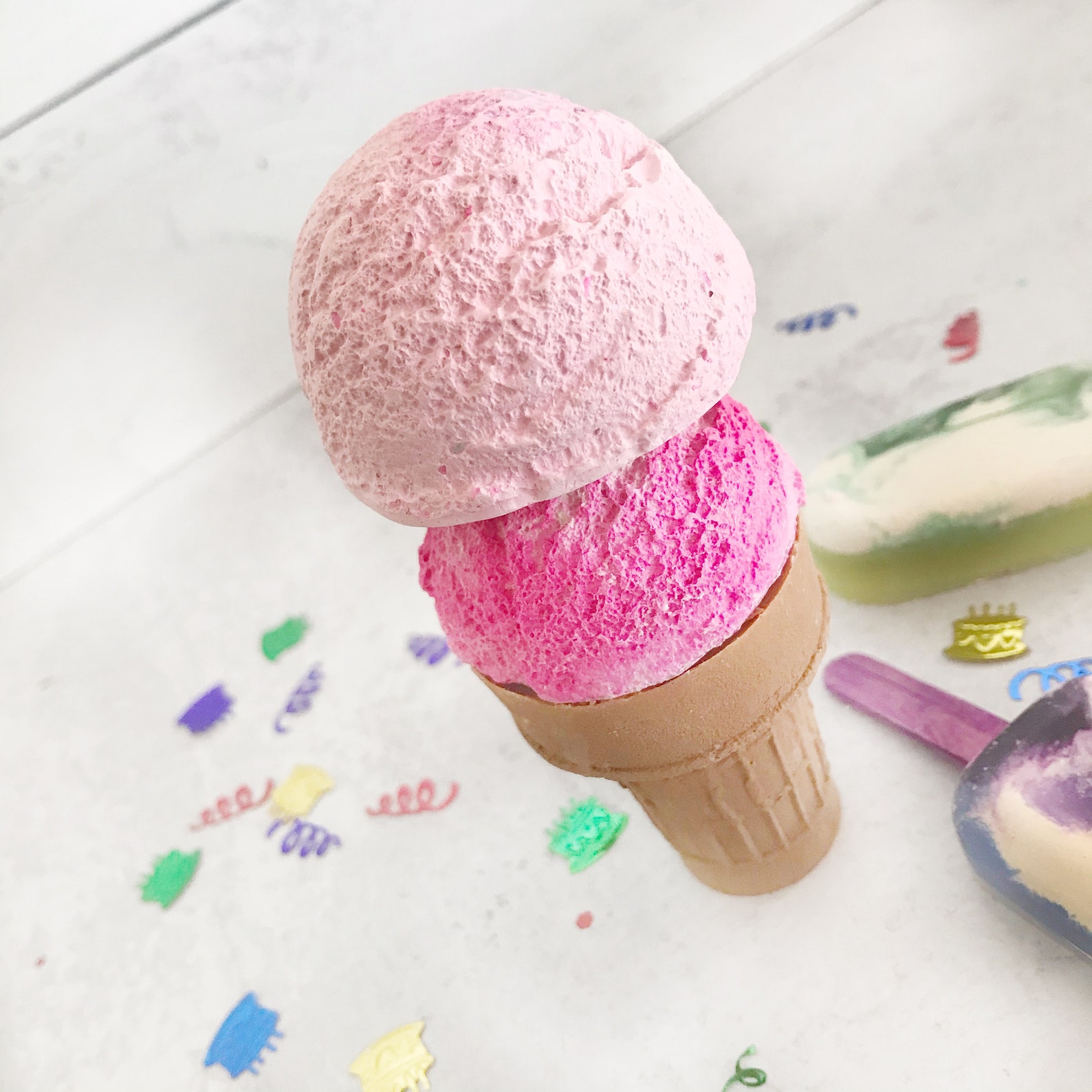 Custom Fun Ice Cream Chalk Personalized Name Chalk Ice Cream Etsy