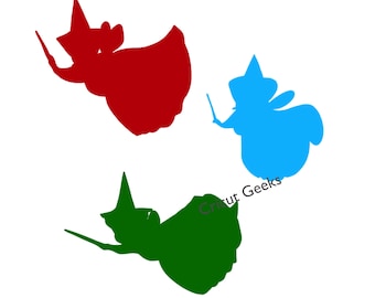 Three Fairies Flora Fauna & Merryweather PNG File - Sleeping Beauty