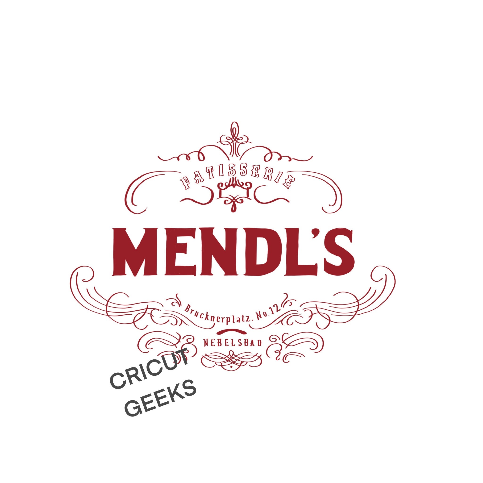 Mendls Pastry Box (Grand Budapest Hotel) Sticker for Sale by