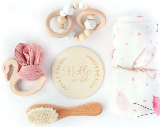 Flamingo Baby Gift Box