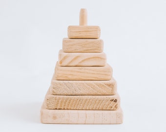 Baby Gift Set Pink Flamingo Babyshower Gift Natural Wood - Etsy