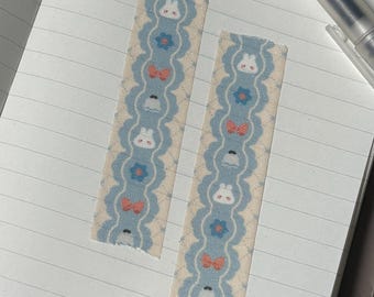Bunny Lily of the Valley Glitter Washi tape