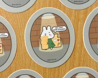 Bunny Sticker Dealer Vinyl Sticker