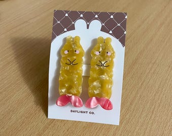 Bunny Tempura Hair Clips