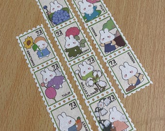 Bunny Flower Stamp Washi tape