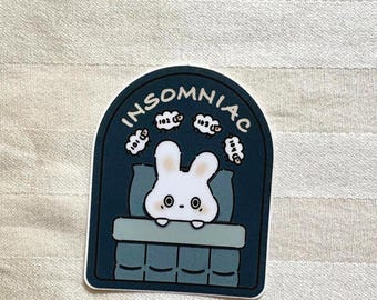 Bunny Insomniac Vinyl Sticker