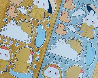 Bunny Rainy Days Sticker Sheet