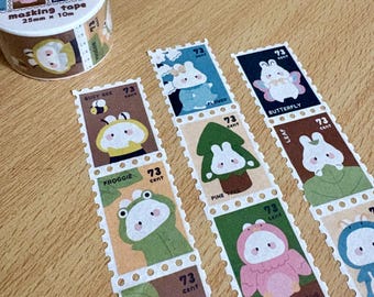 Bunny Forest Stamp Washi tape
