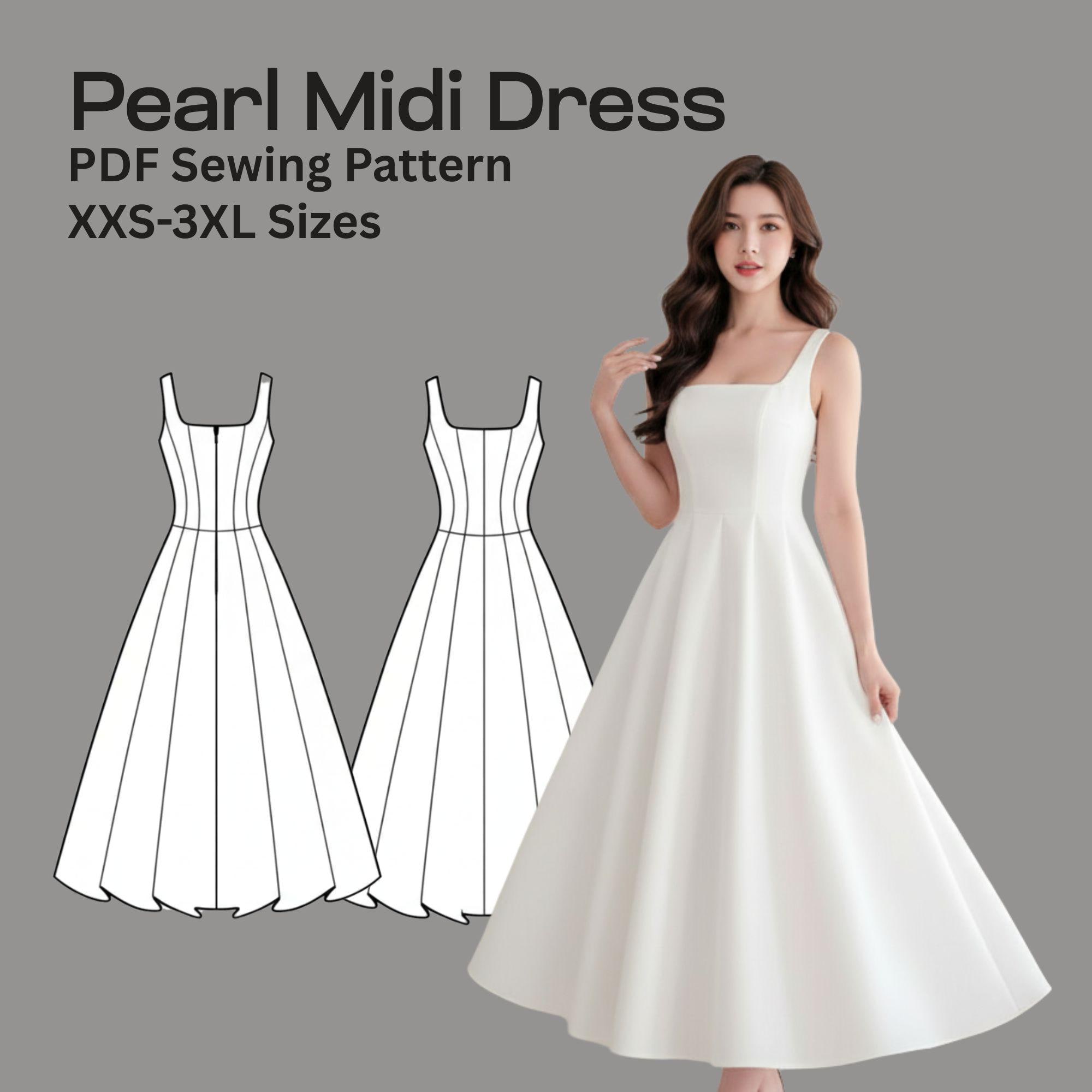 Princess Seam Dress Pattern - Etsy