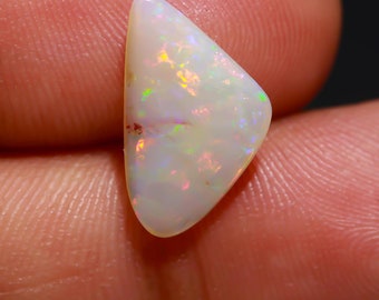 Australian Opal Coober Pedy Cabochon: Triangle Solid Opal Gemstone