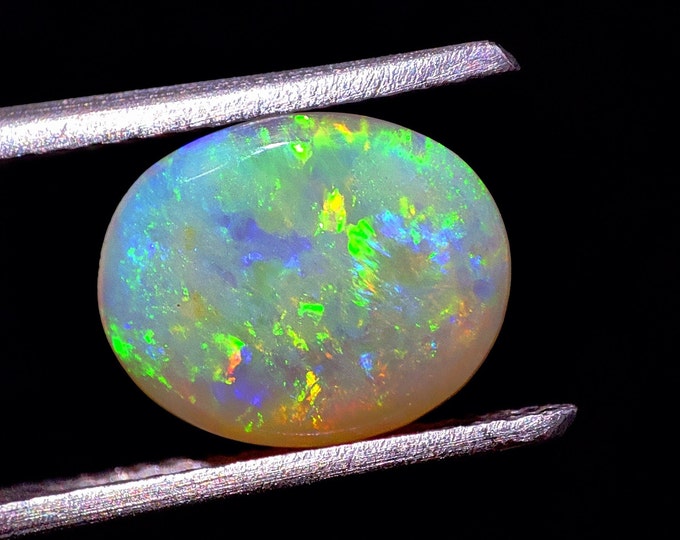 Opales De Coober Pedy Naturelles - Lot De 3 Pierres Brutes, 10.9 Carats Total - Multicolore éclatant
