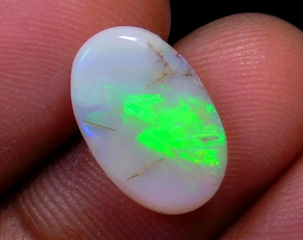 Australian Opal Cabochon, Multi-Color, Coober Pedy Opal (14x9mm)