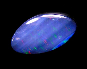 オーストラリア産オパール ダブレット カボション：マルチカラー研磨