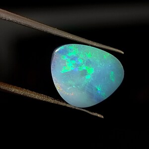 13x11mm Australian Opal Doublet, AAA Quality Fancy Shape Doublet, Blazing Multi Flash, Loose Natural Opal Doublet, image 1