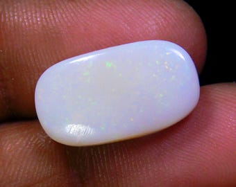 5.80 Carat Australian Opal Cabochon: Coober Pedy White Base Stone