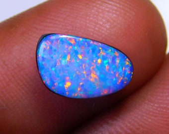 AAA+++ Quality Australian Opal Doublet, Fancy Shape Blazing Multi Flash, Shiny Polished Natural Opal Gemstone.