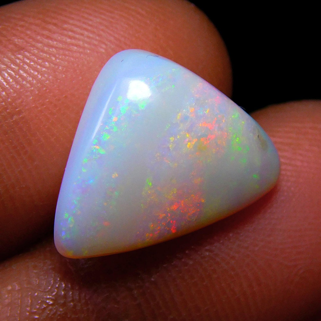 14x12mm Triangle Shape Australian Opal Gemstone, Good Quality Multi ...