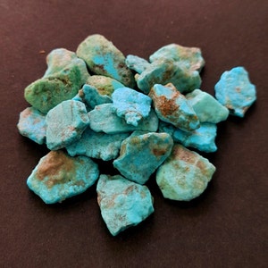 70 Gram Parcel Natural Arizona Turquoise Rough, Deep Blue Color Turquoise Rough Jewelry Making, 370 Carat.